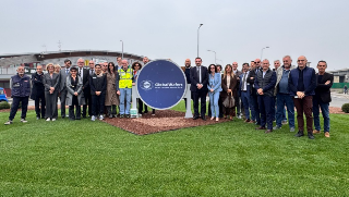 Novara – Inaugurata la rotonda Global Wafers a Sant’Agabio